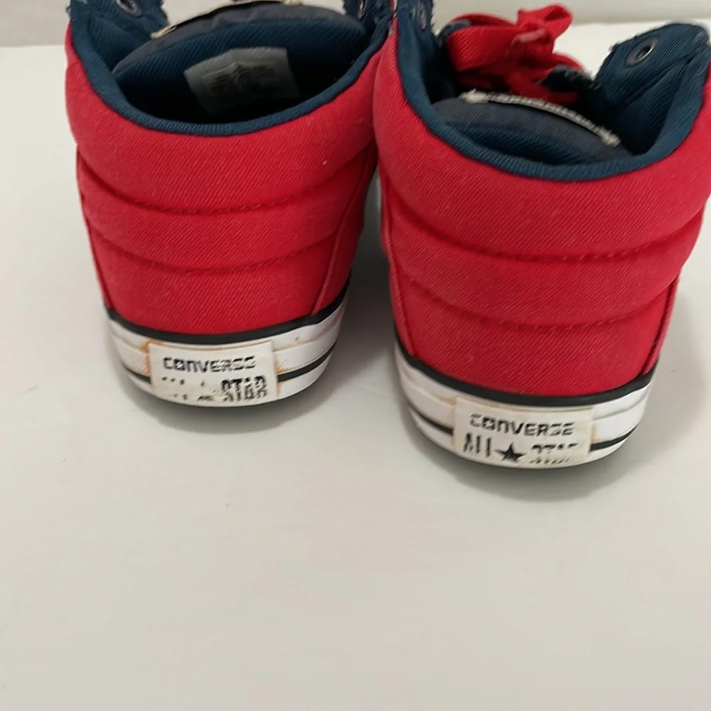 Converse Chuck Taylor All Stars Junior Red and Blue Size 5 Unisex Mid High